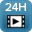 Archivio video di 24 ore su SD card 128GB